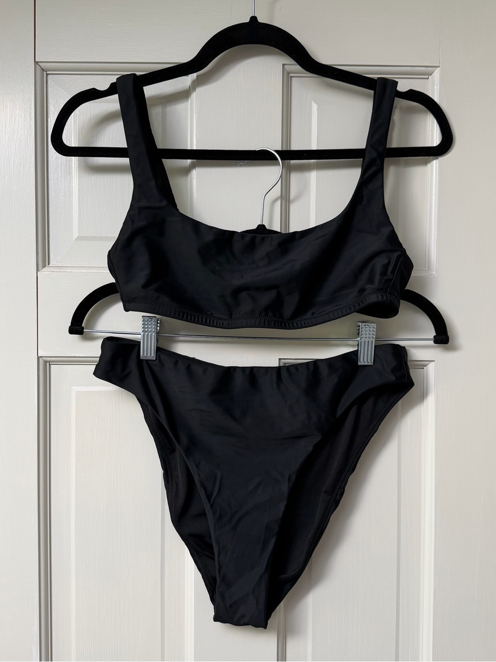 J Crew Classic Black High-Cut Bikini Set - Women Swim